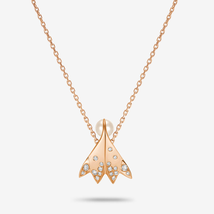 Hope Pendant - Rose gold and diamonds